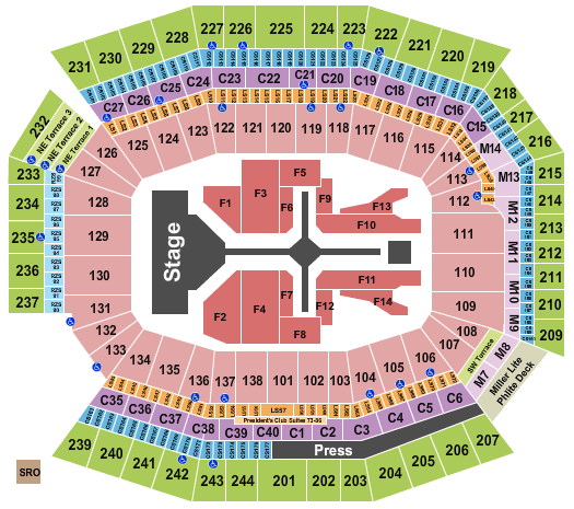 Lincoln Financial Field The Weeknd Seating Chart